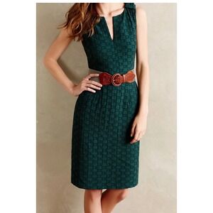 Anthropologie Tabitha Sheath Quilted Tema Dress Size 6
